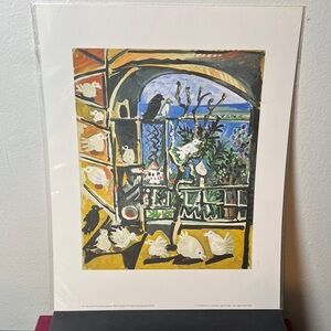 Pablo Picasso Los Pichones The Pigeons Oil Painting Print 1957 New Sealed No 139